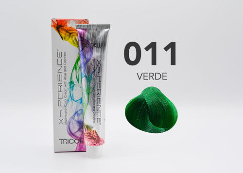 Tricol Xperience - Coloration Permanente - 011 - VERT - 100 ml