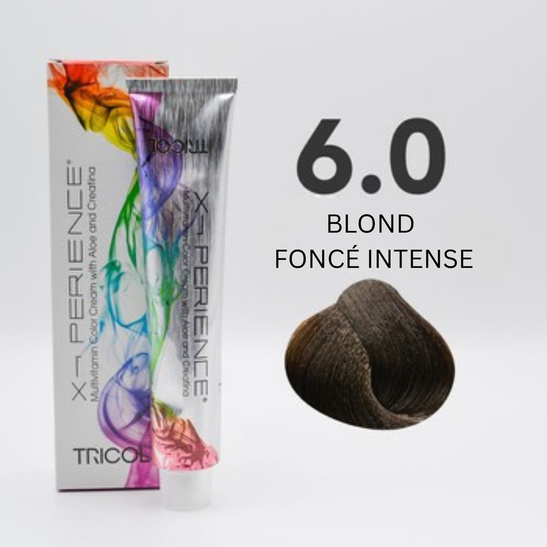 Tricol Xperience - Coloration Permanente - 6.0 - BLOND FONCÉ INTENSE - 100 ml