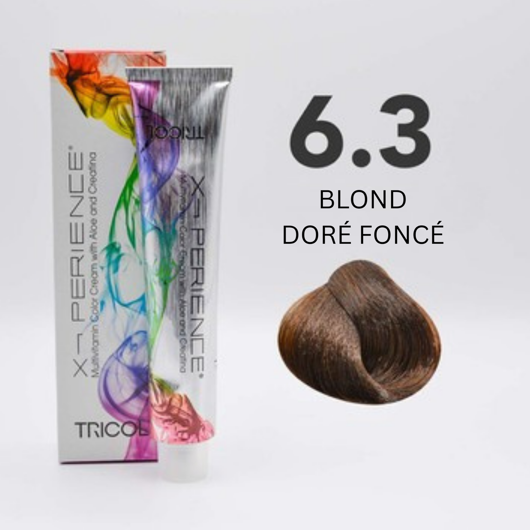 Tricol Xperience - Coloration Permanente - 6.3 - BLOND DORÉ FONCÉ - 100 ml