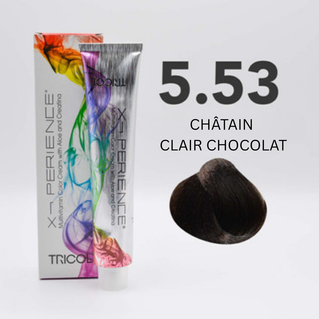 Tricol Xperience - Coloration Permanente - 5.53 - CHÂTAIN CLAIR CHOCOLAT - 100 ml