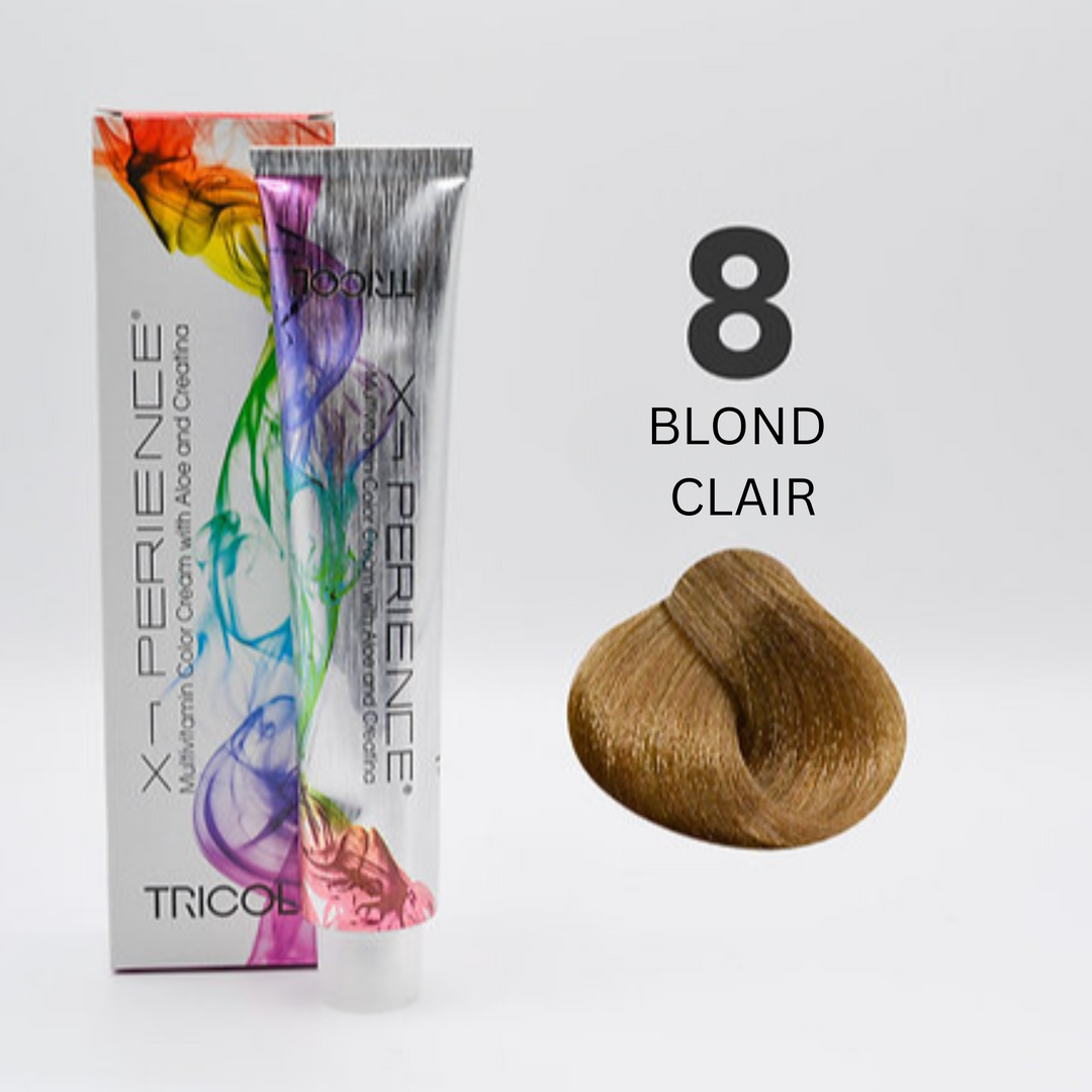 Tricol Xperience - Coloration Permanente - 8 - BLOND CLAIR - 100 ml