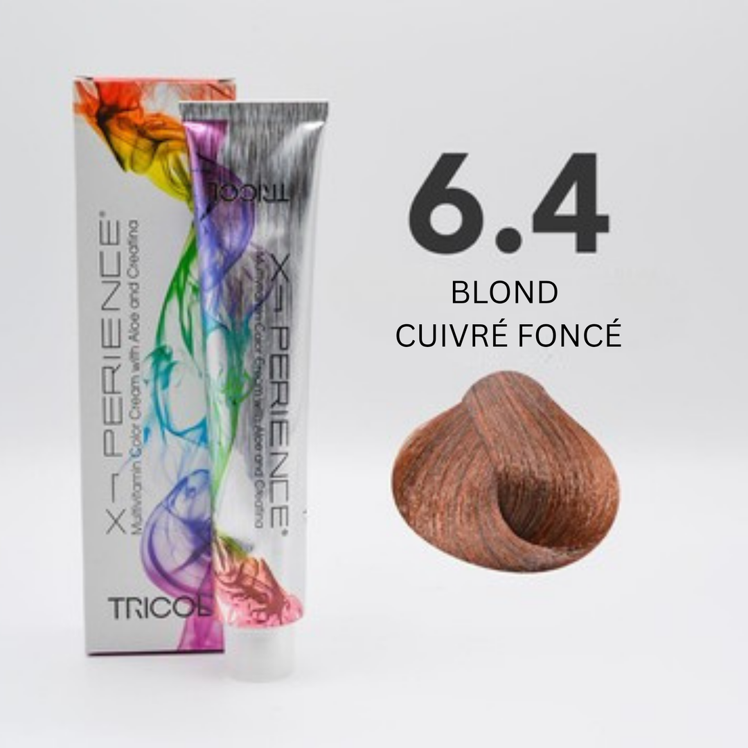 Tricol Xperience - Coloration Permanente - 6.4 - BLOND CUIVRÉ FONCÉ - 100 ml