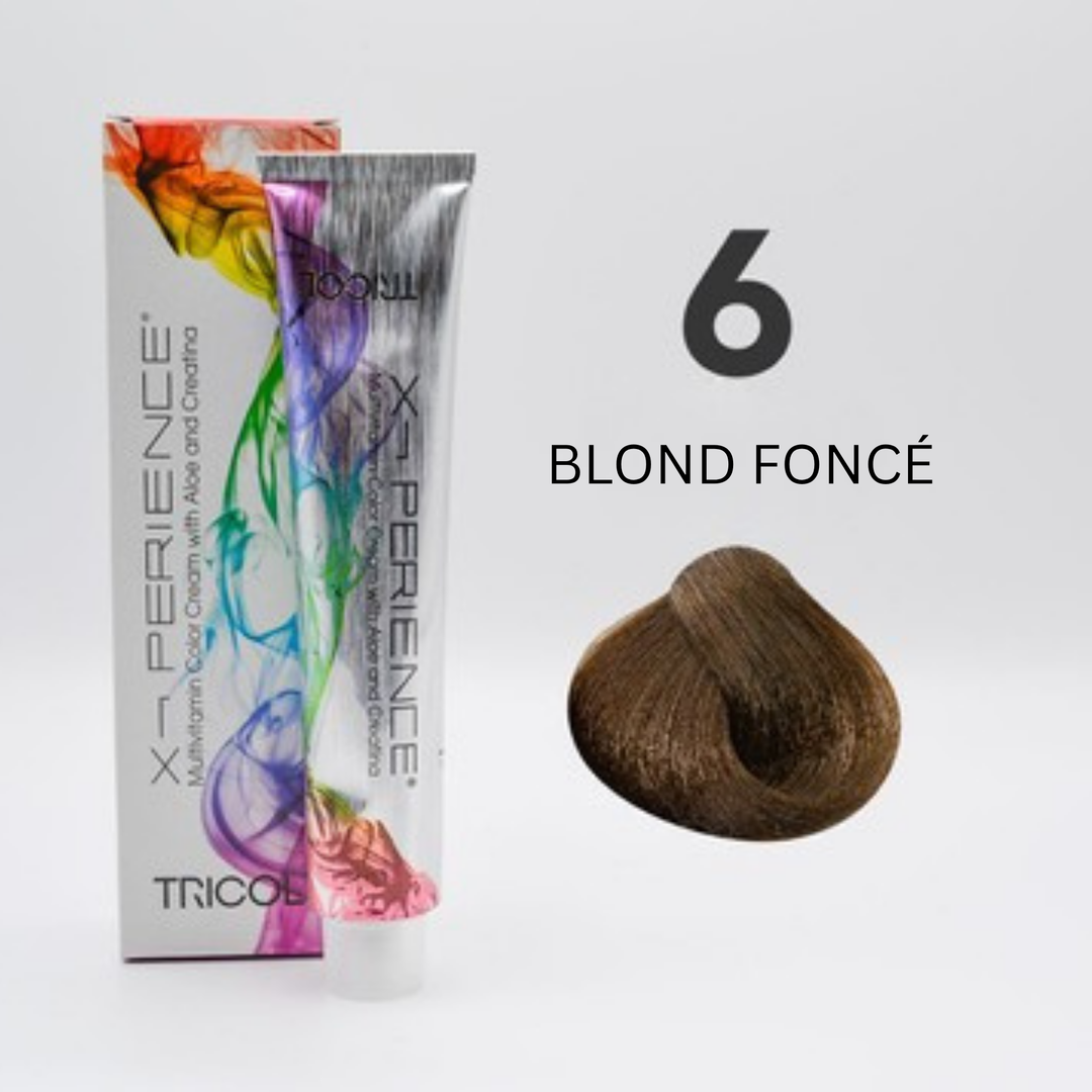 Tricol Xperience - Coloration Permanente - 6 - BLOND FONCÉ - 100 ml