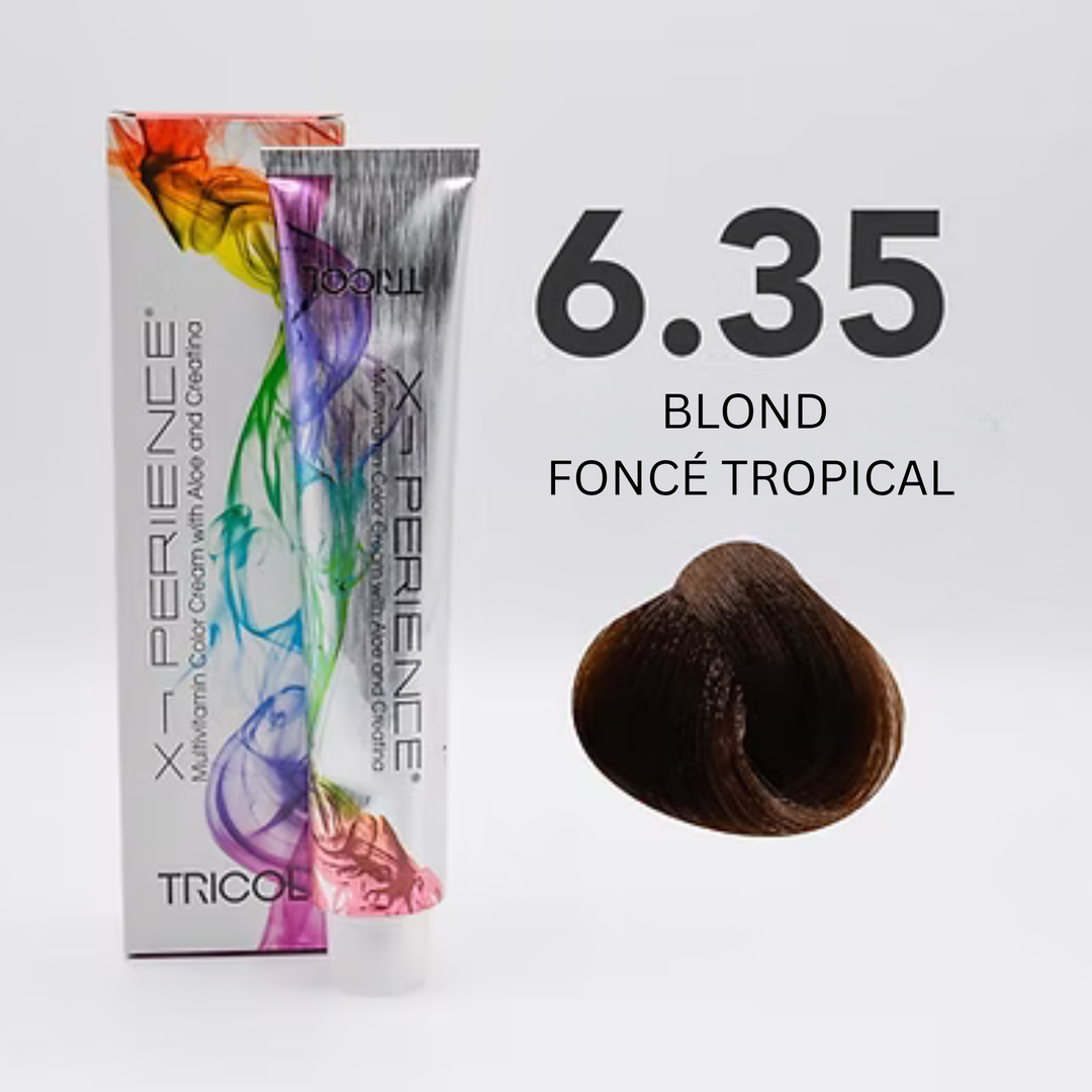 Tricol Xperience - Coloration Permanente - 6.35 - BLOND FONCÉ TROPICAL - 100 ml