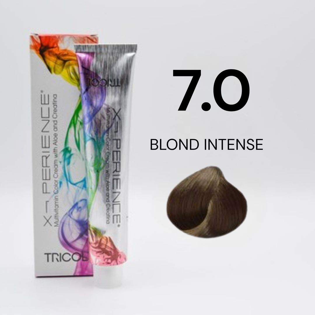 Tricol Xperience - Coloration Permanente - 7.0 - BLOND INTENSE - 100 ml