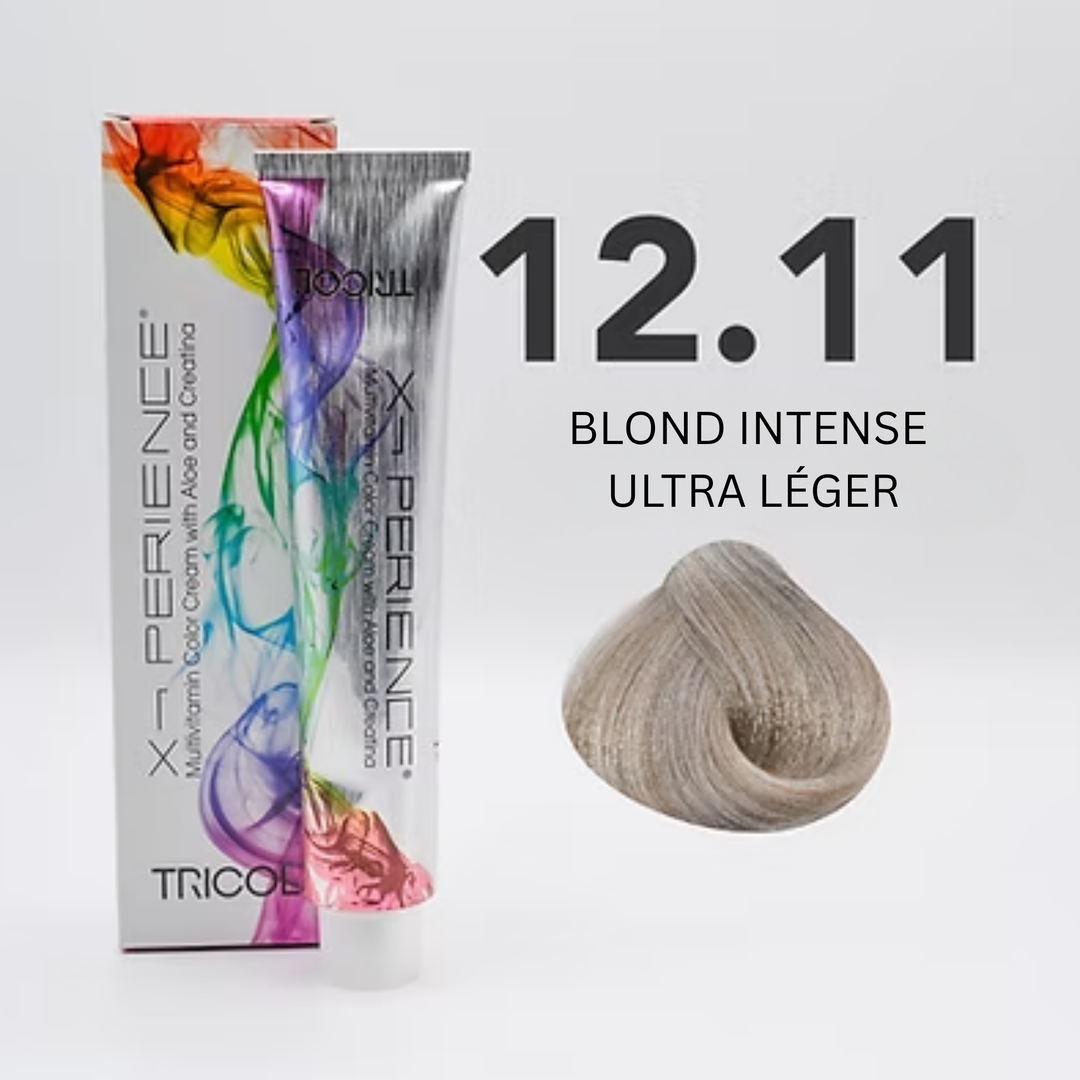 Tricol Xperience - Coloration Permanente - 12.11 - BLOND INTENSE ULTRA LÉGER - 100 ml
