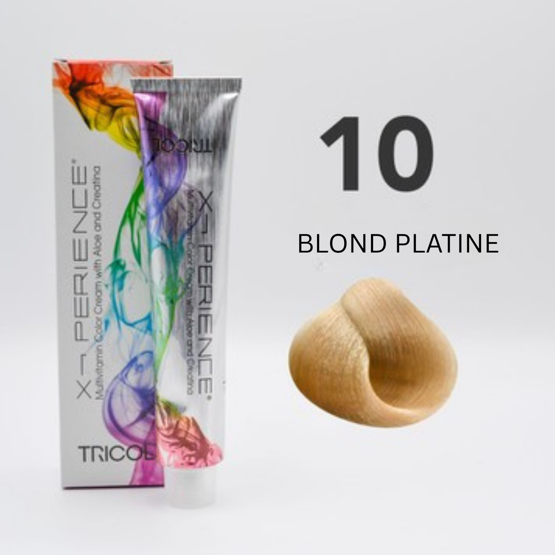 Tricol Xperience - Coloration Permanente - 10 - BLOND PLATINE - 100 ml
