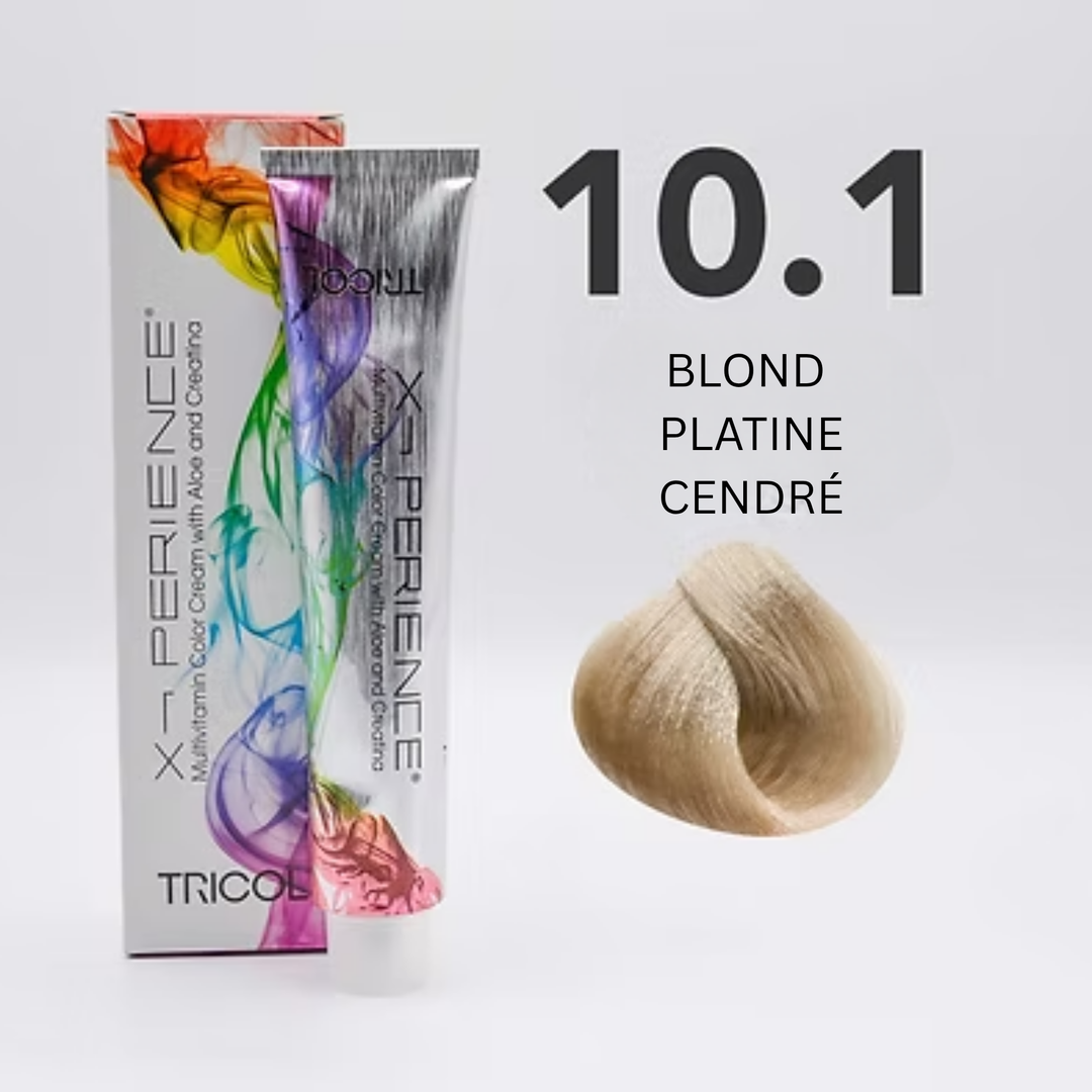 Tricol Xperience - Coloration Permanente - 10.1 - BLOND PLATINE CENDRÉ - 100 ml
