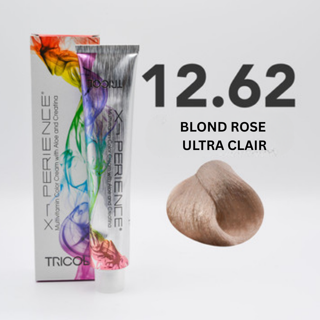 Tricol Xperience - Coloration Permanente - 12.62 - BLOND ROSE ULTRA CLAIR - 100 ml