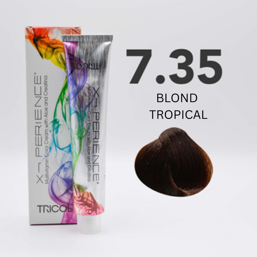 Tricol Xperience - Coloration Permanente - 7.35 - BLOND TROPICAL - 100 ml