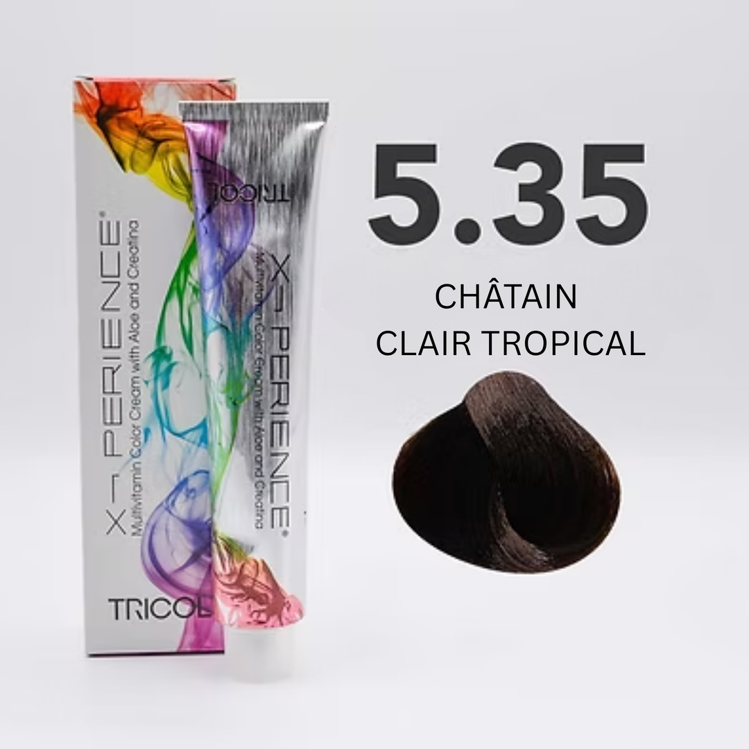 Tricol Xperience - Coloration Permanente - 5.35 - CHÂTAIN CLAIR TROPICAL - 100 ml