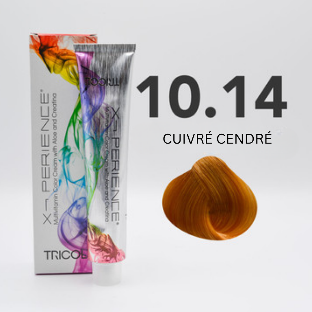 Tricol Xperience - Coloration Permanente - 10.14 - CUIVRÉ CENDRÉ - 100 ml