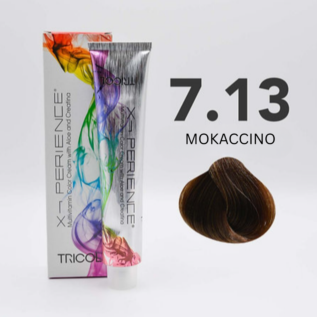 Tricol Xperience - Coloration Permanente - 7.13 - MOKACCINO - 100 ml