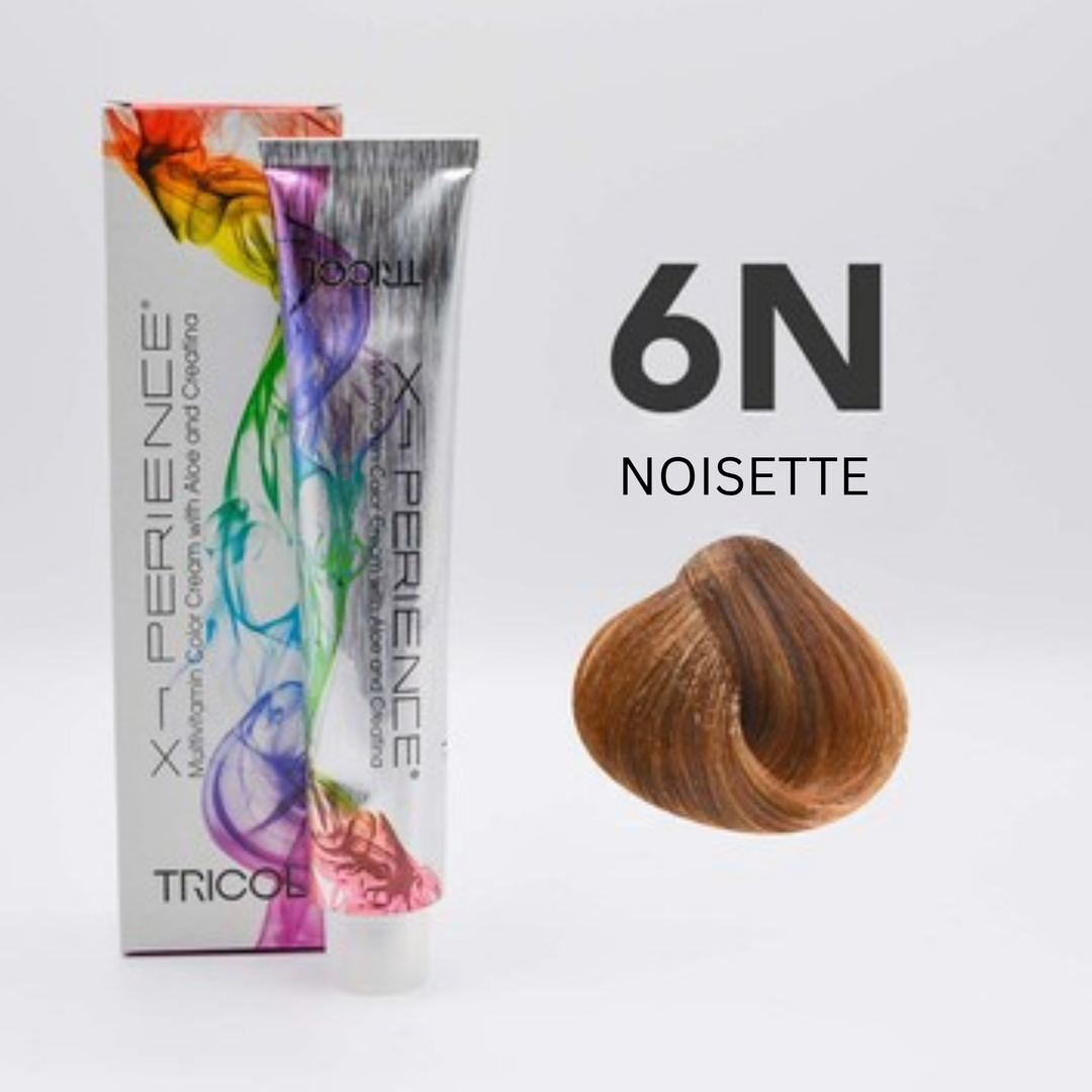 Tricol Xperience - Coloration Permanente - 6N - NOISETTE - 100 ml