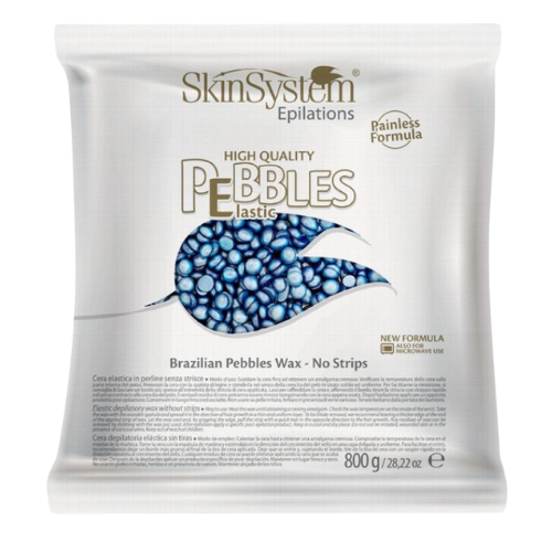 SkinSystem Pebbles Perles de Cire Epilation - Crème Azulène 800g