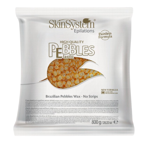 SkinSystem Pebbles Perles de Cire Epilation - Crème Miel 800g