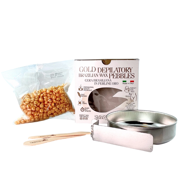 SkinSystem-PEBBLES-KIT CERA IN PERLINE PER PENTOLINO IN METALLO