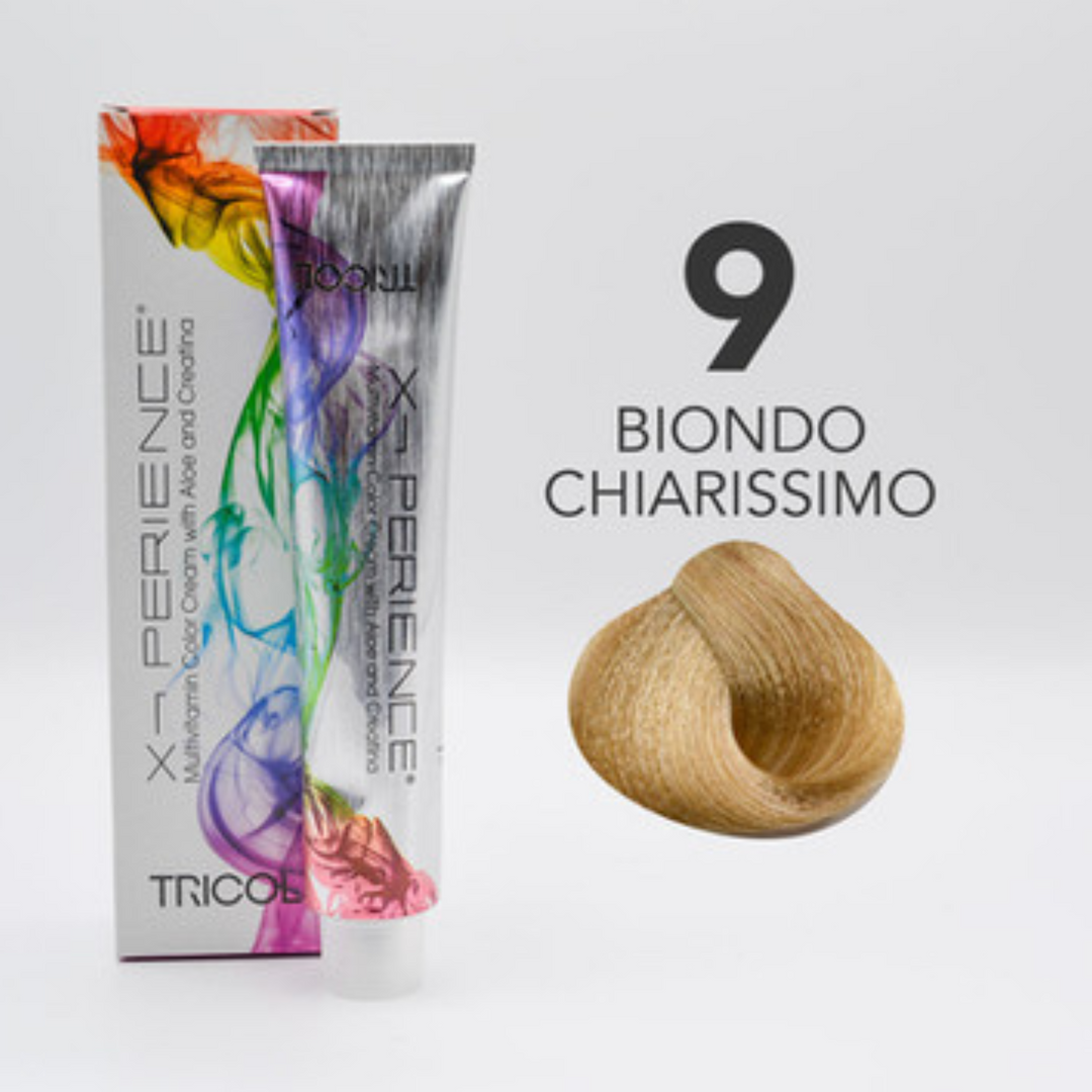 Tricol Xperience - Coloration Permanente - 9 - BLOND TRÈS CLAIR - 100 ml
