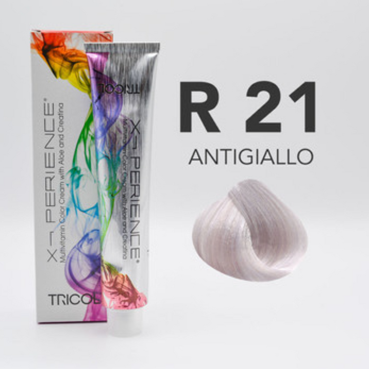 Tricol Xperience - Coloration Permanente - R21 - ANTIYELLOW - 100 ml