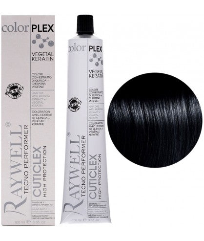 Raywell ColorPlex - Coloration Permanente -  1.10 - Noir Bleu - 100ml