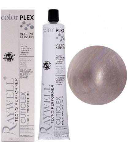 Raywell ColorPlex - Coloration Permanente -  11.21 - Blond Platine Irisée Cendré - 100ml