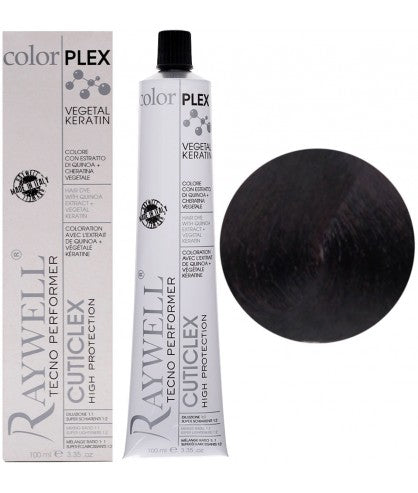 Raywell ColorPlex - Coloration Permanente -  4.66 - Châtain Rouge Intense - 100ml