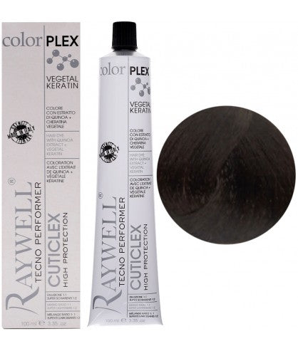 Raywell ColorPlex - Coloration Permanente -  5.00 - Châtain Clair Intense Naturel - 100ml