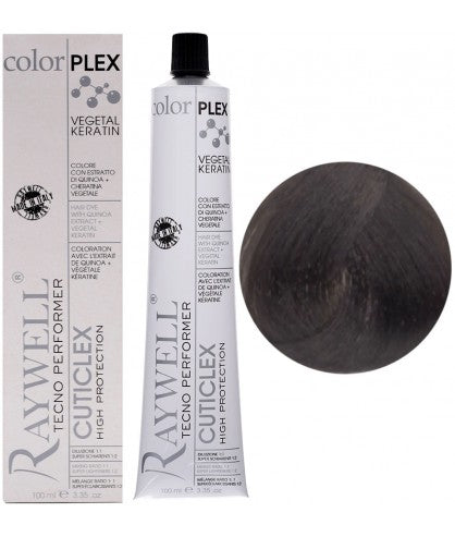 Raywell ColorPlex - Coloration Permanente -  5.01 - Châtain clair cendré intense - 100ml