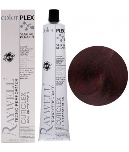 Raywell ColorPlex - Coloration Permanente -  5.67 - Châtain Clair Rouge Irisée - 100ml