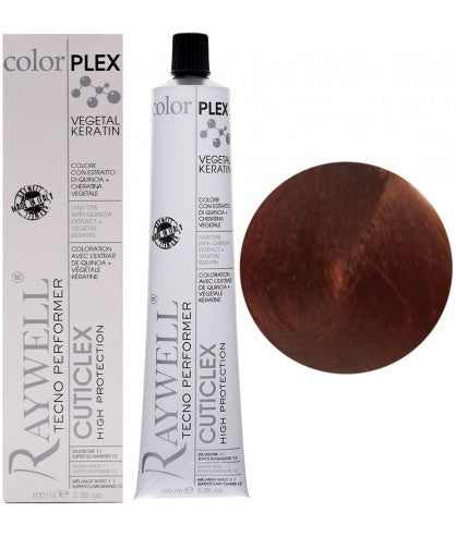 Raywell ColorPlex - Coloration Permanente -  6.4 - Blond Foncé Cuivré - 100ml