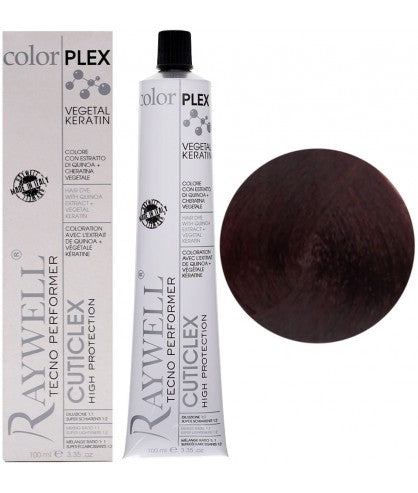 Raywell ColorPlex - Coloration Permanente -  6.66 - Blond Foncé Rouge Intense - 100ml