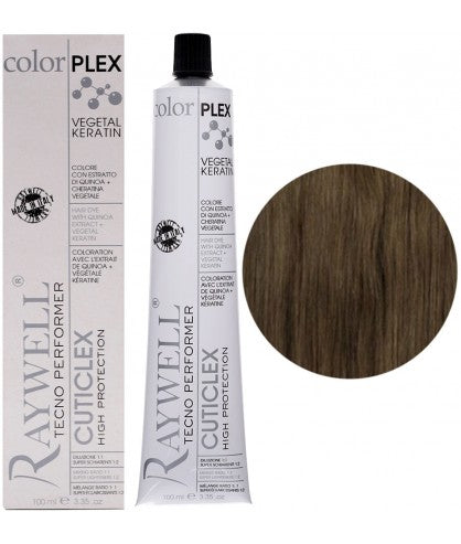 Raywell ColorPlex - Coloration Permanente -  7.1 - Blond Cendré - 100ml