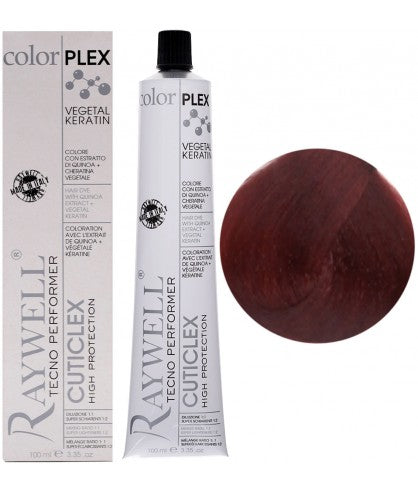Raywell ColorPlex - Coloration Permanente -  7.66 - Blond Rouge Intense - 100ml