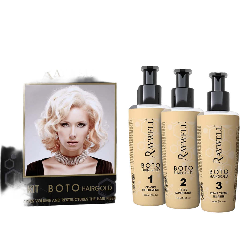 RAYWELL - KIT BOTOHAIRGOLD 3 X 150 ML - 150ml x 3